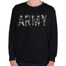 PRINTFASHION Army - Gyerek pulóver - Fekete