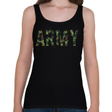 PRINTFASHION Army - Női atléta - Fekete női trikó