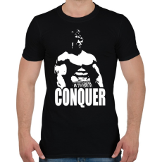 PRINTFASHION Arnold Conquer - Férfi póló - Fekete