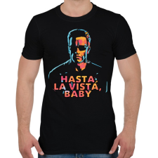 PRINTFASHION Arnold - Férfi póló - Fekete férfi póló
