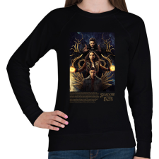 PRINTFASHION Árnyék és Csont - Női pulóver - Fekete női pulóver, kardigán
