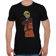 PRINTFASHION Árnyék nindzsa - Férfi póló - Fekete