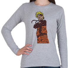 PRINTFASHION Árnyék nindzsa - Női hosszú ujjú póló - Sport szürke