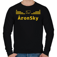 PRINTFASHION ÁronSky Legújabb minta! - Férfi pulóver - Fekete