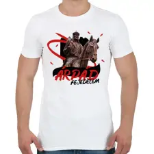 PRINTFASHION Árpád fejedelem - Férfi póló - Fehér férfi póló