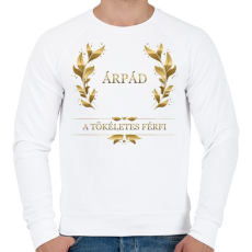 PRINTFASHION Árpád - Férfi pulóver - Fehér