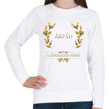 PRINTFASHION Árpád - Női pulóver - Fehér női pulóver, kardigán