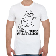 PRINTFASHION Arra el tudsz menni a p*csába - Férfi póló - Fehér