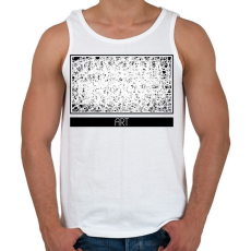 PRINTFASHION Art - Firka - Férfi atléta - Fehér