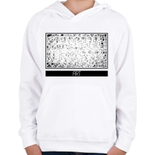 PRINTFASHION Art - Firka - Gyerek kapucnis pulóver - Fehér gyerek pulóver, kardigán