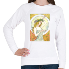 PRINTFASHION Art nouveau - Női pulóver - Fehér