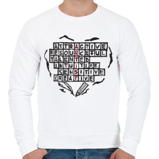 PRINTFASHION artist.b - Férfi pulóver - Fehér