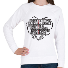 PRINTFASHION artist.b - Női pulóver - Fehér
