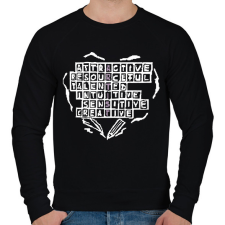 PRINTFASHION artist.w - Férfi pulóver - Fekete férfi pulóver, kardigán