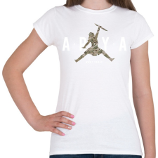 PRINTFASHION Arya Air (Camo#1) - Női póló - Fehér női póló