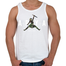 PRINTFASHION Arya Air (Camo#2) - Férfi atléta - Fehér