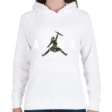 PRINTFASHION Arya Air (Camo#2) - Női kapucnis pulóver - Fehér