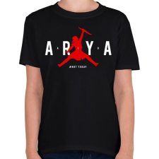 PRINTFASHION Arya Air (Red) - Gyerek póló - Fekete gyerek póló