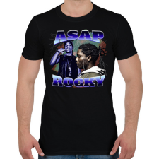 PRINTFASHION Asap Rocky - Férfi póló - Fekete férfi póló