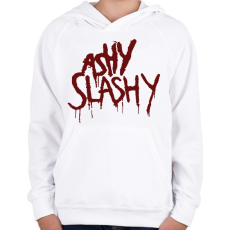 PRINTFASHION Ash vs Evil Dead ashy slashy - Gyerek kapucnis pulóver - Fehér