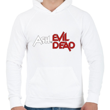 PRINTFASHION ASH vs. Evil Dead - Férfi kapucnis pulóver - Fehér férfi pulóver, kardigán