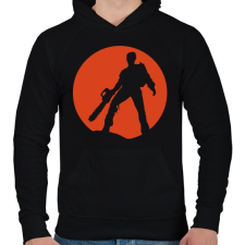 PRINTFASHION Ash vs Evil Dead - Férfi kapucnis pulóver - Fekete férfi pulóver, kardigán