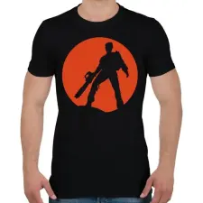 PRINTFASHION Ash vs Evil Dead - Férfi póló - Fekete férfi póló