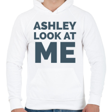 PRINTFASHION Ashley Look at Me - Férfi kapucnis pulóver - Fehér