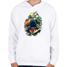 PRINTFASHION Assasins Creed  - Gyerek kapucnis pulóver - Fehér