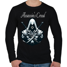 PRINTFASHION Assassin's Creed  - Férfi hosszú ujjú póló - Fekete