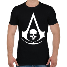 PRINTFASHION Assassin's Creed - Férfi póló - Fekete férfi póló