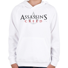 PRINTFASHION Assassin's creed - Gyerek kapucnis pulóver - Fehér