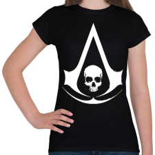 PRINTFASHION Assassin's Creed - Női póló - Fekete női póló