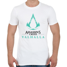 PRINTFASHION Assassins Creed - Valhalla - Férfi póló - Fehér férfi póló
