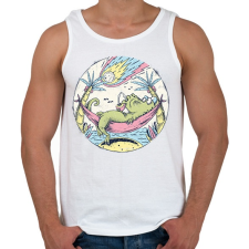 PRINTFASHION Asteroid Day - Férfi atléta - Fehér atléta, trikó