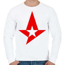 PRINTFASHION Astralis - Férfi pulóver - Fehér férfi pulóver, kardigán