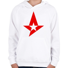 PRINTFASHION Astralis - Gyerek kapucnis pulóver - Fehér