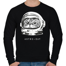 PRINTFASHION Astro cica - Férfi pulóver - Fekete