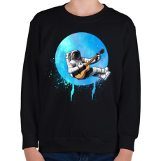 PRINTFASHION astronaut - Gyerek pulóver - Fekete