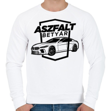 PRINTFASHION Aszfalt betyár - BMW - Férfi pulóver - Fehér férfi pulóver, kardigán
