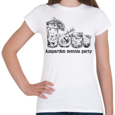 PRINTFASHION Aszpartám mentes party - Női póló - Fehér női póló