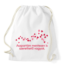 PRINTFASHION Aszpartám mentes Szerelem - Sportzsák, Tornazsák - Fehér tornazsák