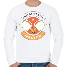 PRINTFASHION Asztalitenisz mester - Férfi pulóver - Fehér férfi pulóver, kardigán