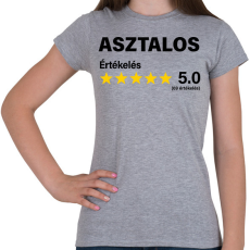 PRINTFASHION Asztalos Értékelés ***** 5.0 (69 értékelés) - Női póló - Sport szürke