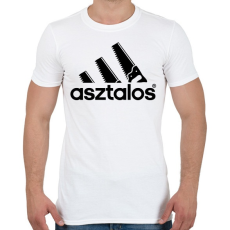 PRINTFASHION Asztalos - Férfi póló - Fehér