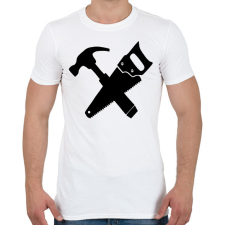 PRINTFASHION Asztalos  - Férfi póló - Fehér férfi póló