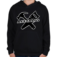 PRINTFASHION asztalos - Gyerek kapucnis pulóver - Fekete