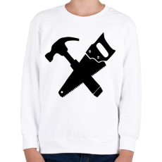 PRINTFASHION Asztalos  - Gyerek pulóver - Fehér