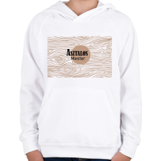 PRINTFASHION Asztalos mester - Gyerek kapucnis pulóver - Fehér