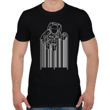 PRINTFASHION Asztrokód - Férfi póló - Fekete férfi póló